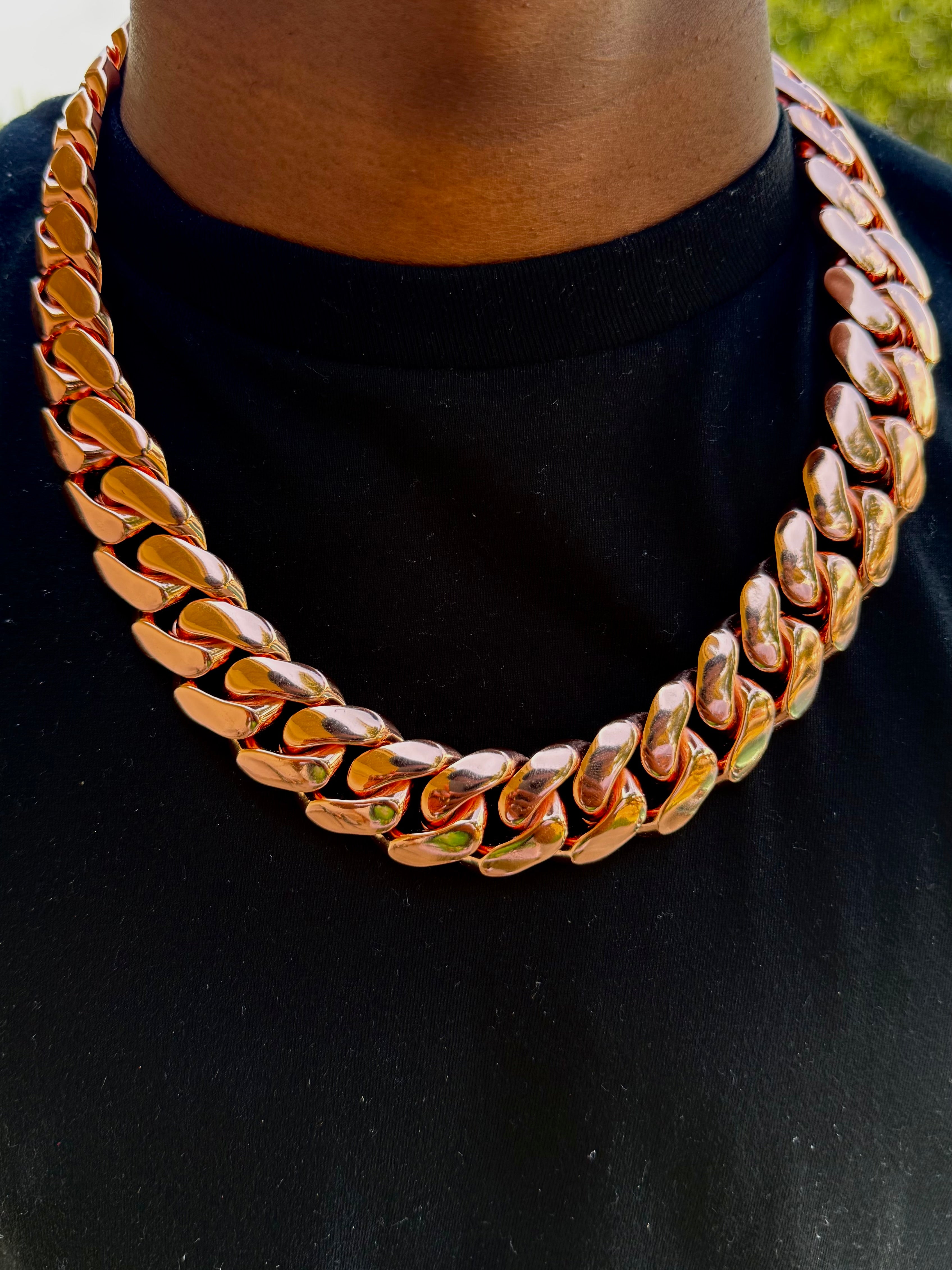Rose Gold Cuban Link (14k)