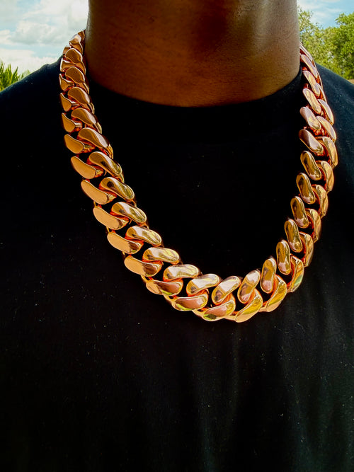 Rose Gold Cuban Link (14k)