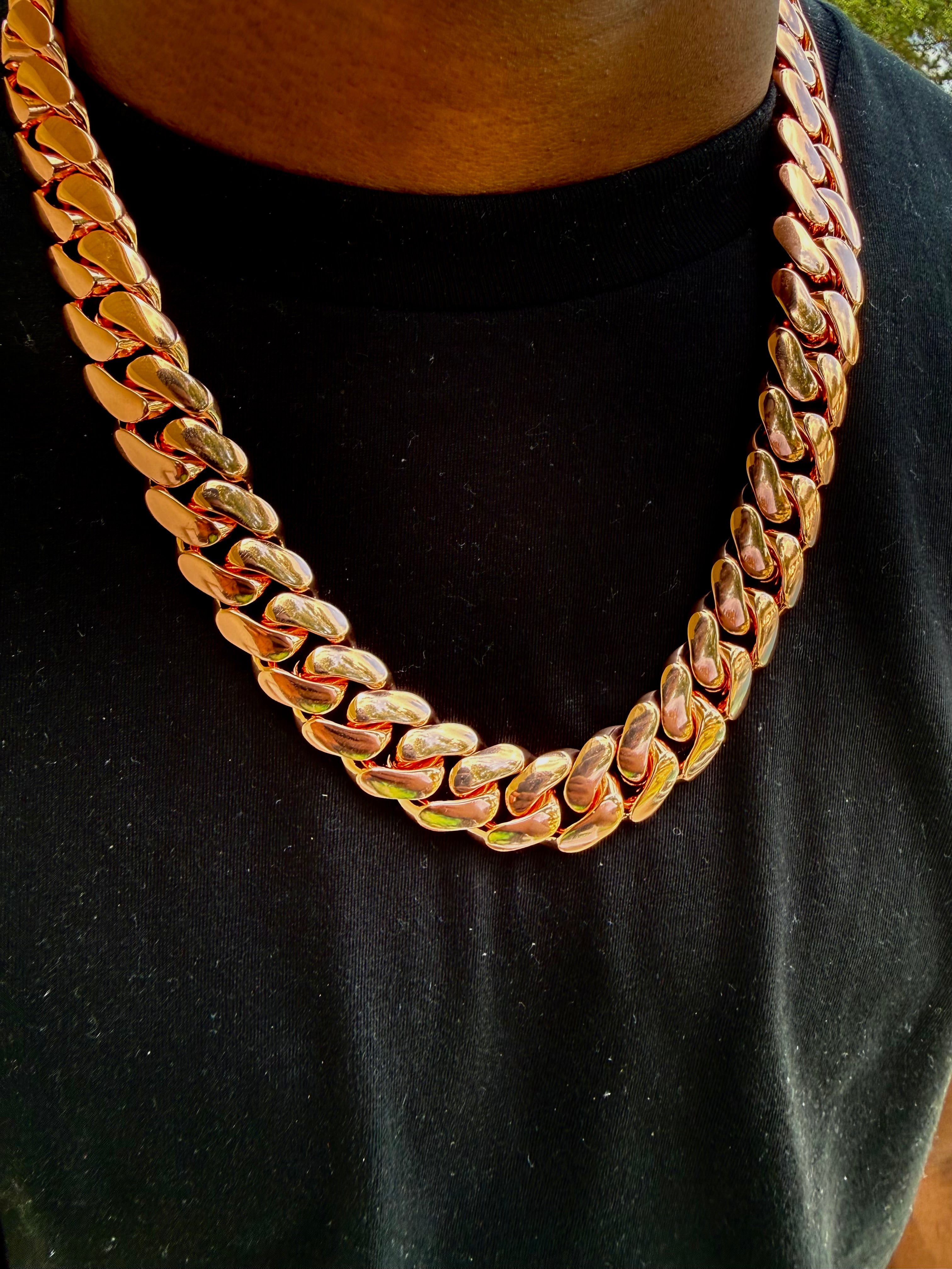 Rose Gold Cuban Link (14k)