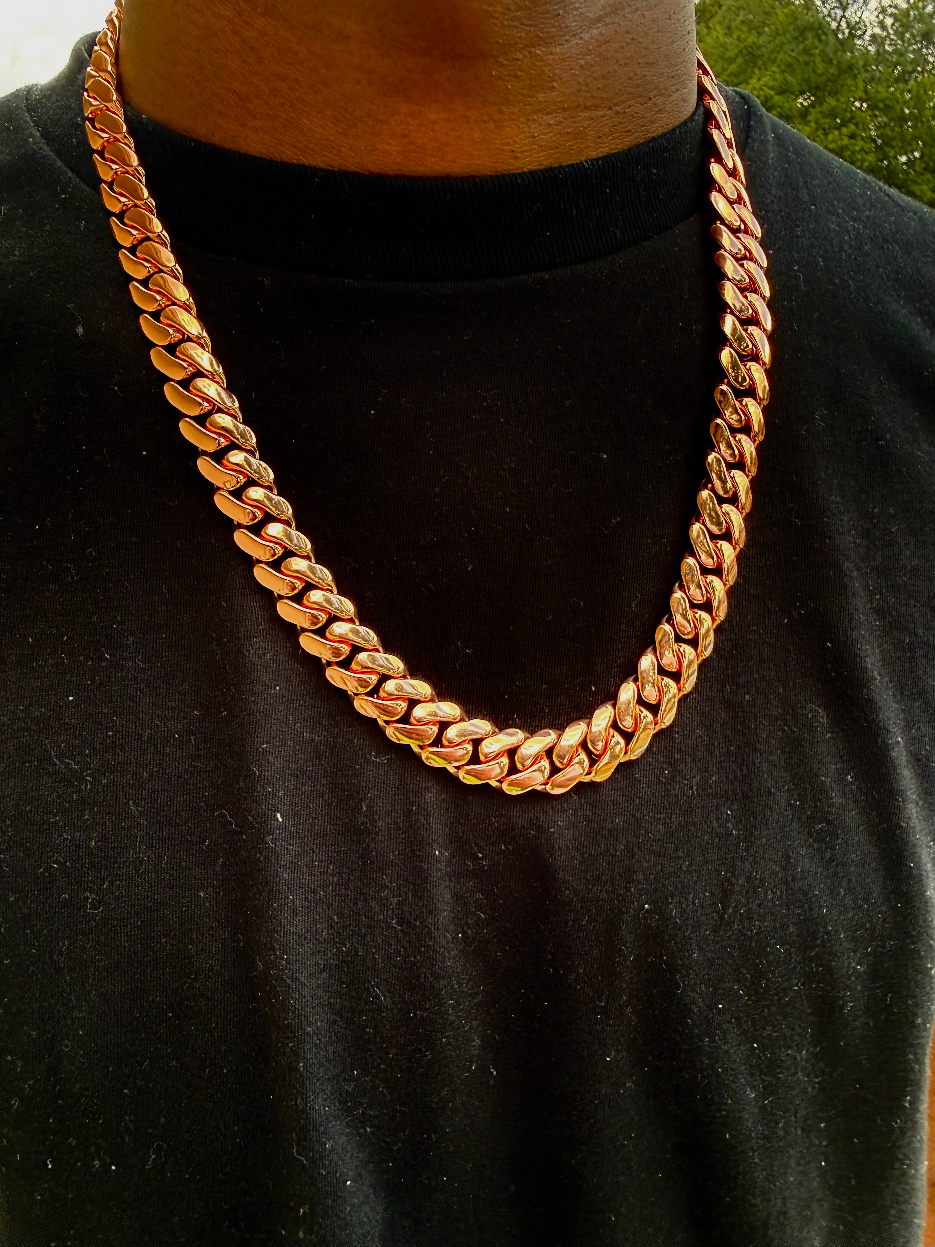 Rose Gold Cuban Link (14k)