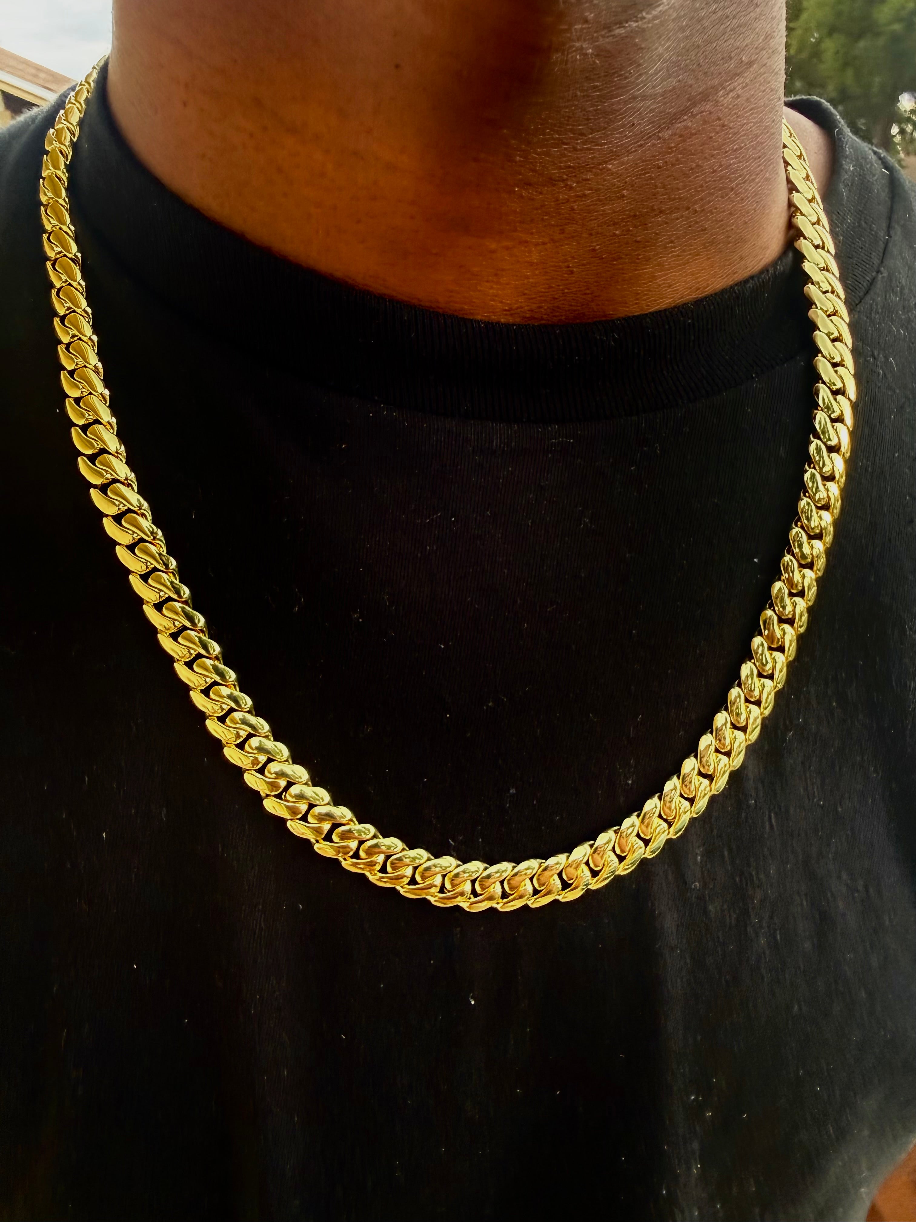 Yellow Gold Cuban Link (14k)