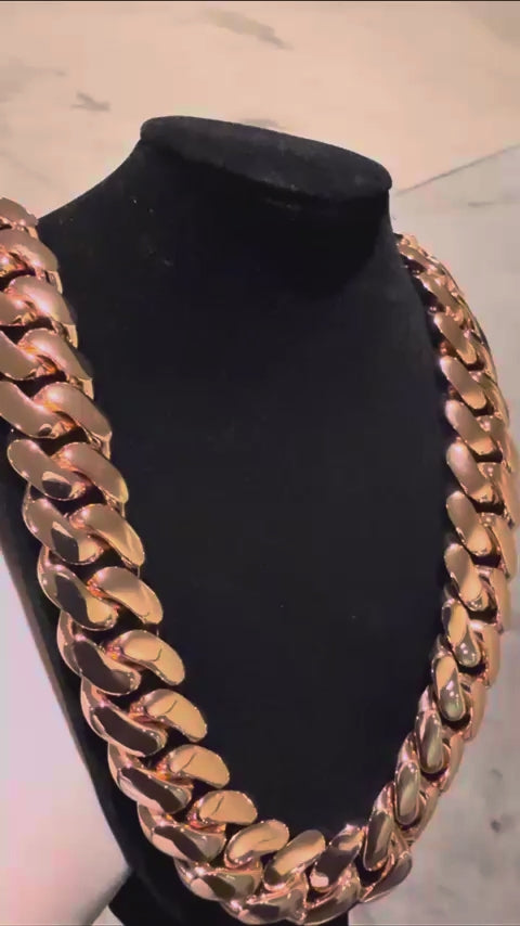 Rose Gold Cuban Link (14k)